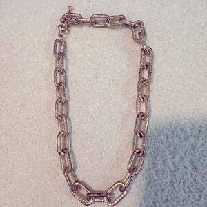 All Saints Gold Link/paperclip necklace